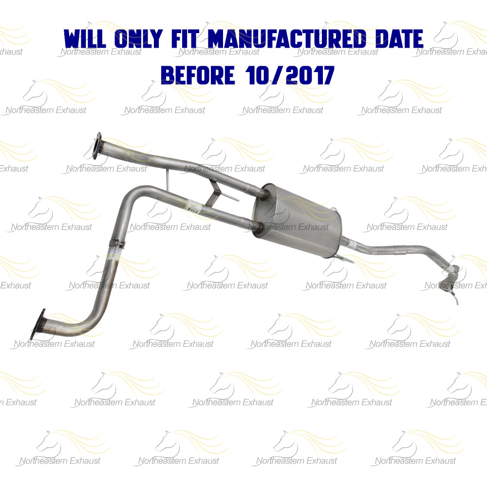 2012-2017 Nissan NV3500 4.0L Direct Fit Front Pipe Muffler Tail Pipe Kit