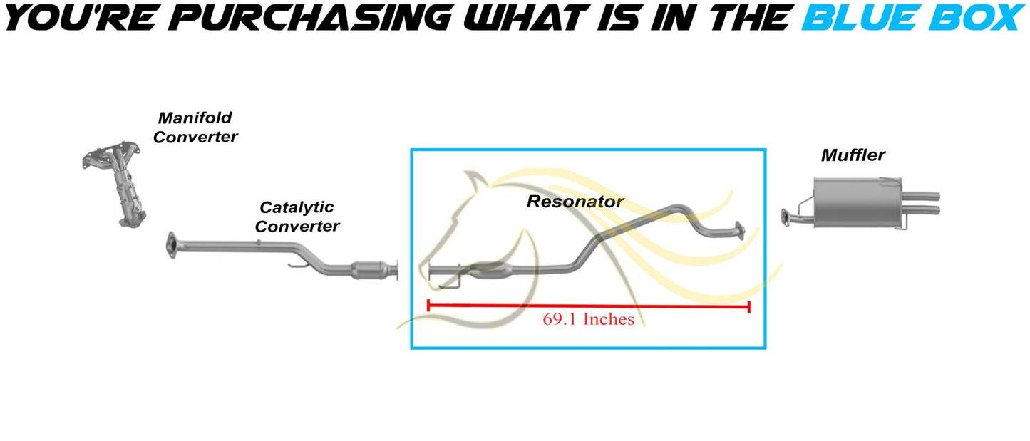 2002-2006 Nissan Sentra 2.5L Exhaust Resonator Pipe