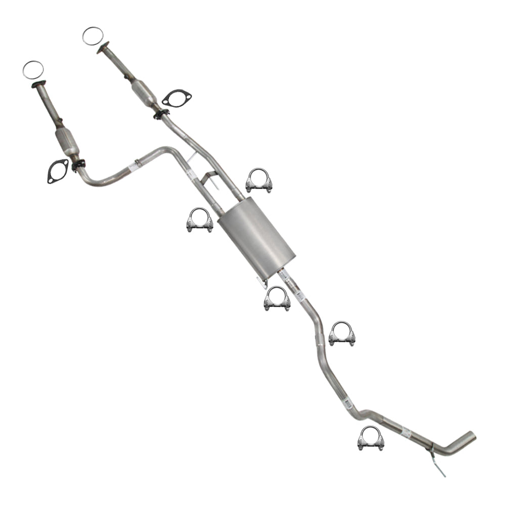 2012-2017 Nissan NV3500 4.0L Pair of Catalytic Muffler Tail Pipe Kit | EPA-Approved