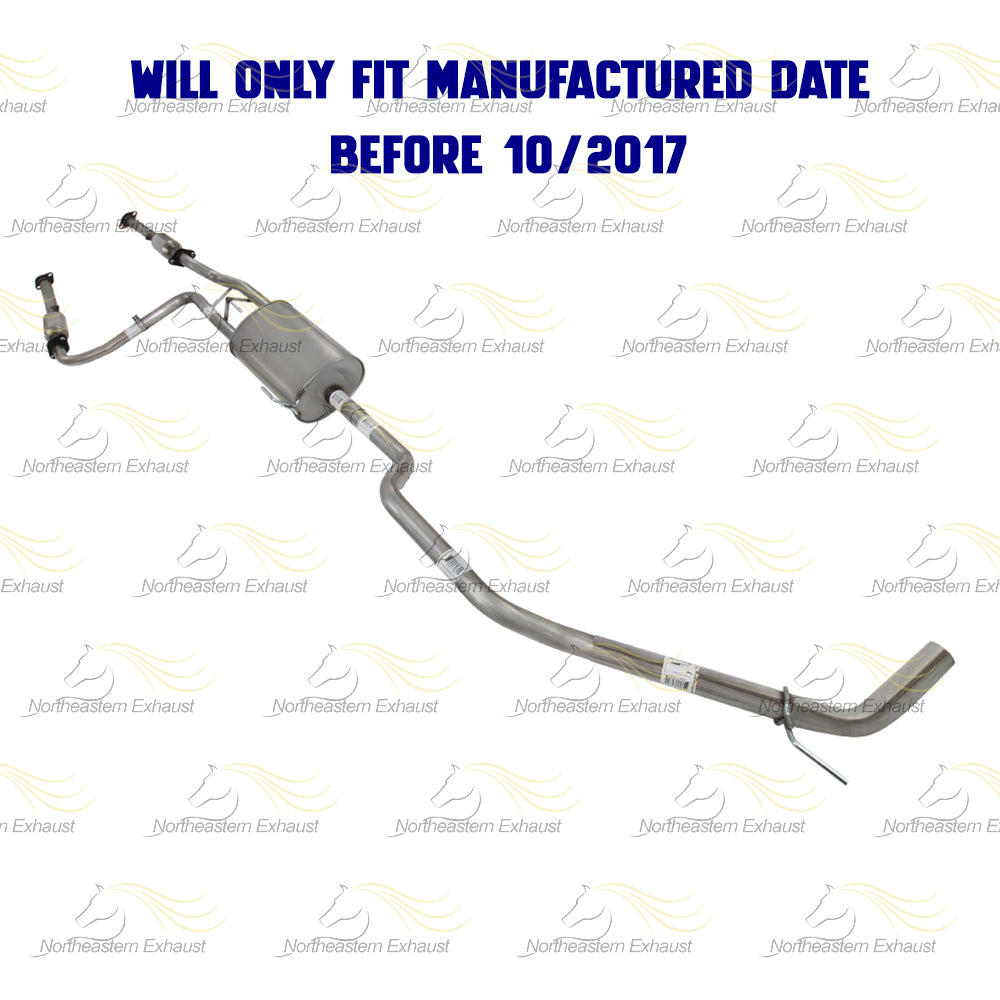2012-2017 Nissan NV3500 4.0L Pair of Catalytic Muffler Tail Pipe Kit | EPA-Approved