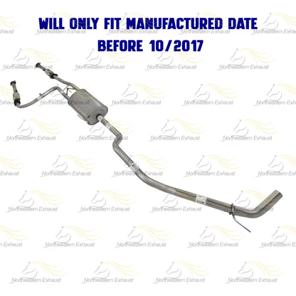 2012-2017 Nissan NV3500 4.0L Pair of Catalytic Muffler Tail Pipe Kit | EPA-Approved