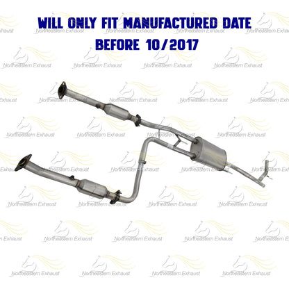 2012-2017 Nissan NV3500 4.0L Pair of Catalytic Muffler Tail Pipe Kit | EPA-Approved