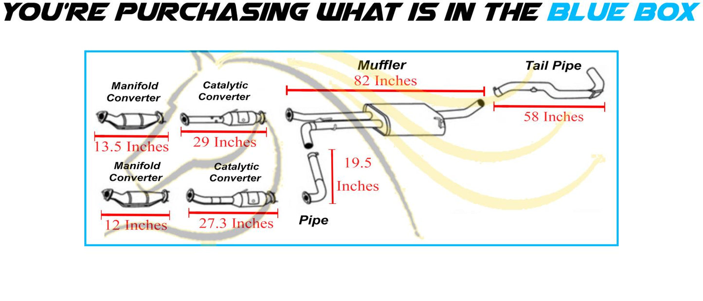 2012-2017 Nissan NV1500 & NV2500 4.0L Complete Exhaust System | EPA Approved