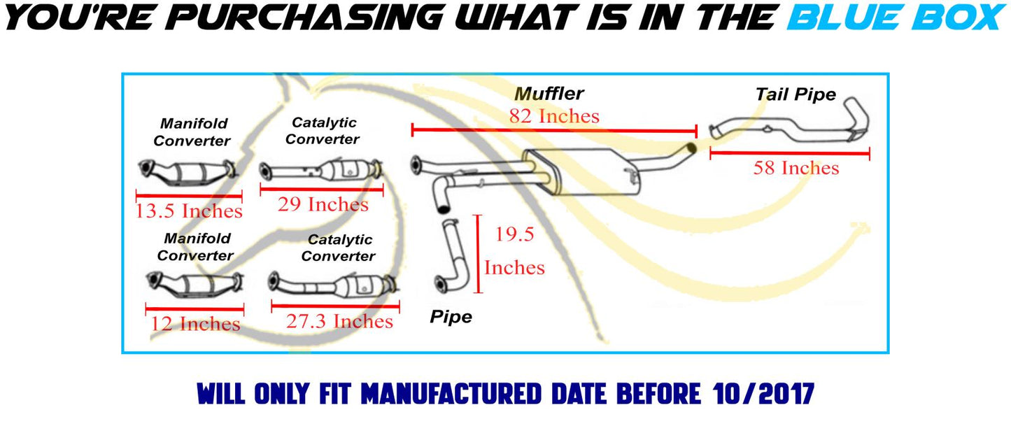2012-2017 Nissan NV3500 4.0L Complete Exhaust System | EPA Approved