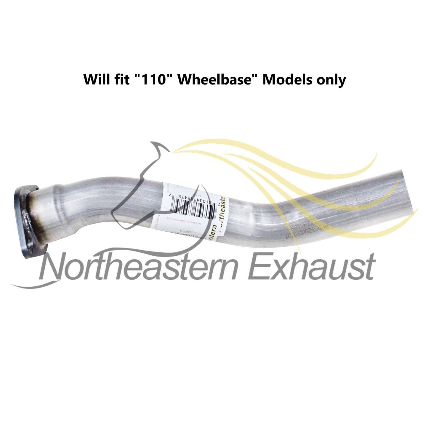 2005-2012 Toyota Tacoma 2.7L Exhaust Intermediate Pipe and Muffler - For 110" Wheelbase