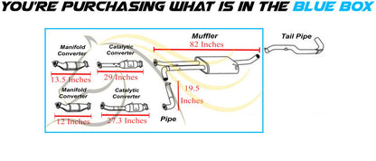 2012-2017 NV1500 & NV2500 4.0L Pair of Manifold Catalytic Muffler Pipe Kit | EPA Approved