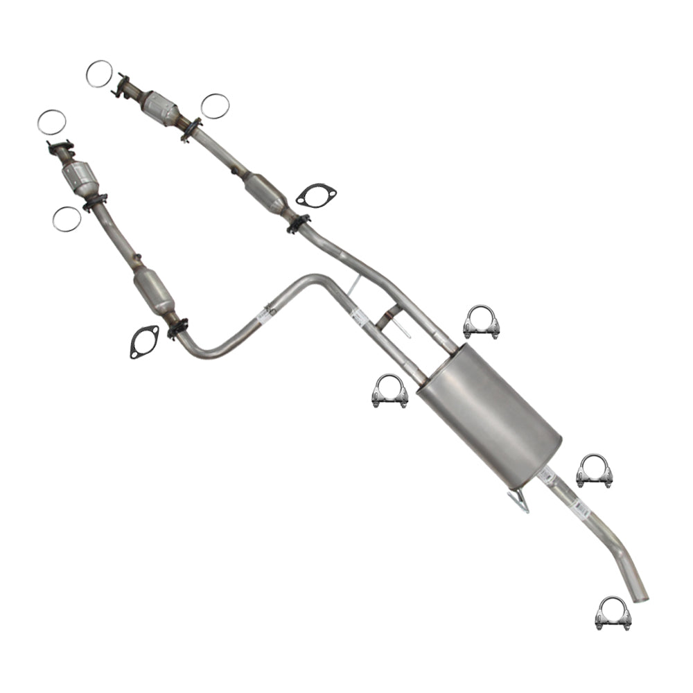 2012-2017 Nissan NV3500 4.0L Pair of Manifold & Catalytic Muffler Pipe Kit | EPA Approved