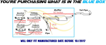 2012-2017 Nissan NV3500 4.0L Pair of Manifold & Catalytic Muffler Pipe Kit | EPA Approved