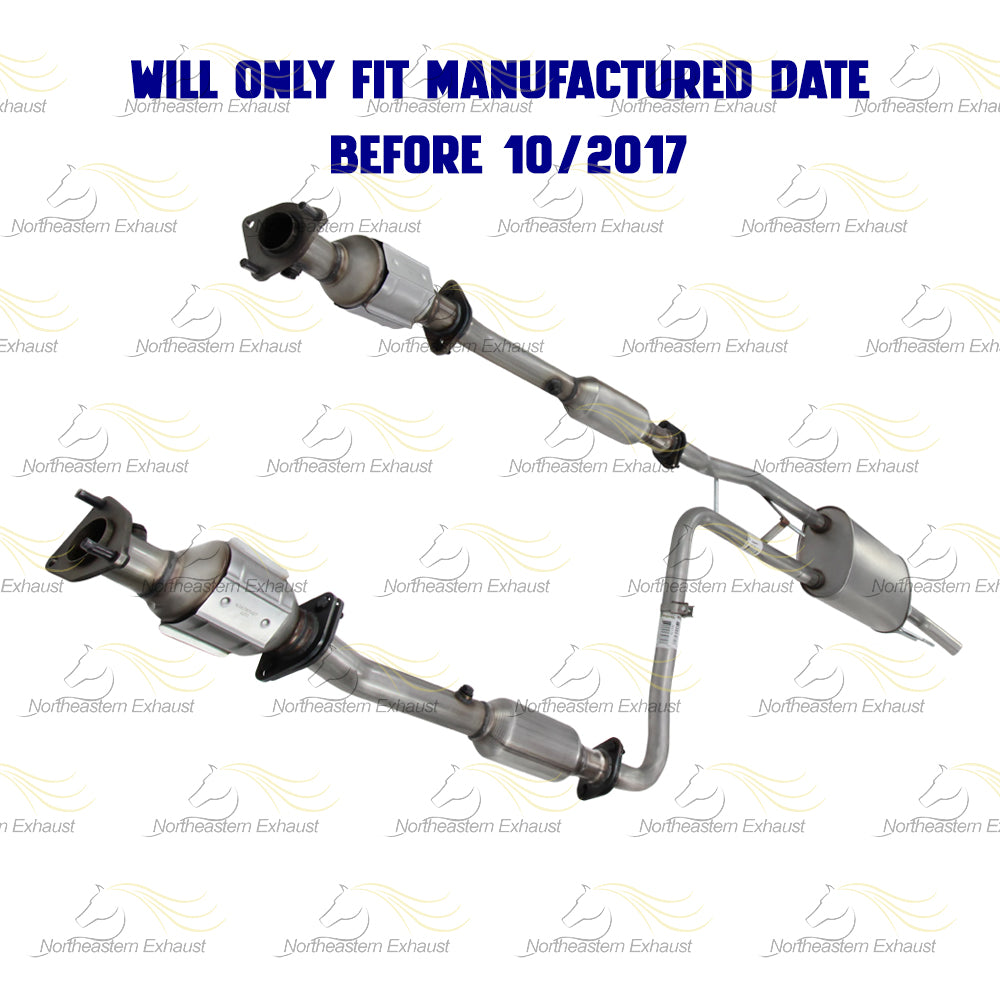 2012-2017 Nissan NV3500 4.0L Pair of Manifold & Catalytic Muffler Pipe Kit | EPA Approved
