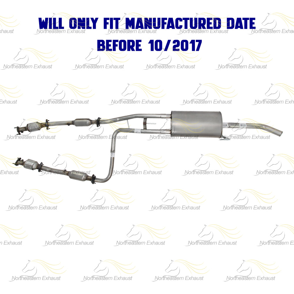 2012-2017 Nissan NV3500 4.0L Pair of Manifold & Catalytic Muffler Pipe Kit | EPA Approved