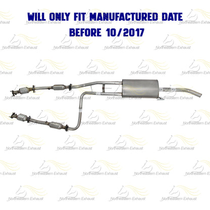 2012-2017 Nissan NV3500 4.0L Pair of Manifold & Catalytic Muffler Pipe Kit | EPA Approved