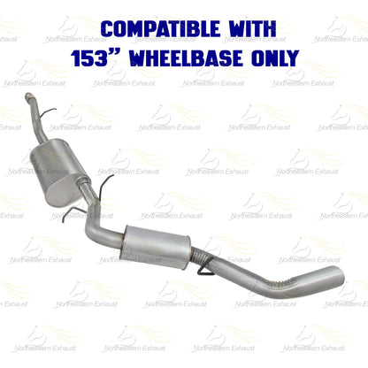 2014-2018 Chevy Silverado 1500 & GMC Sierra 1500 4.3L 5.3L Cat-Back Exhaust Kit