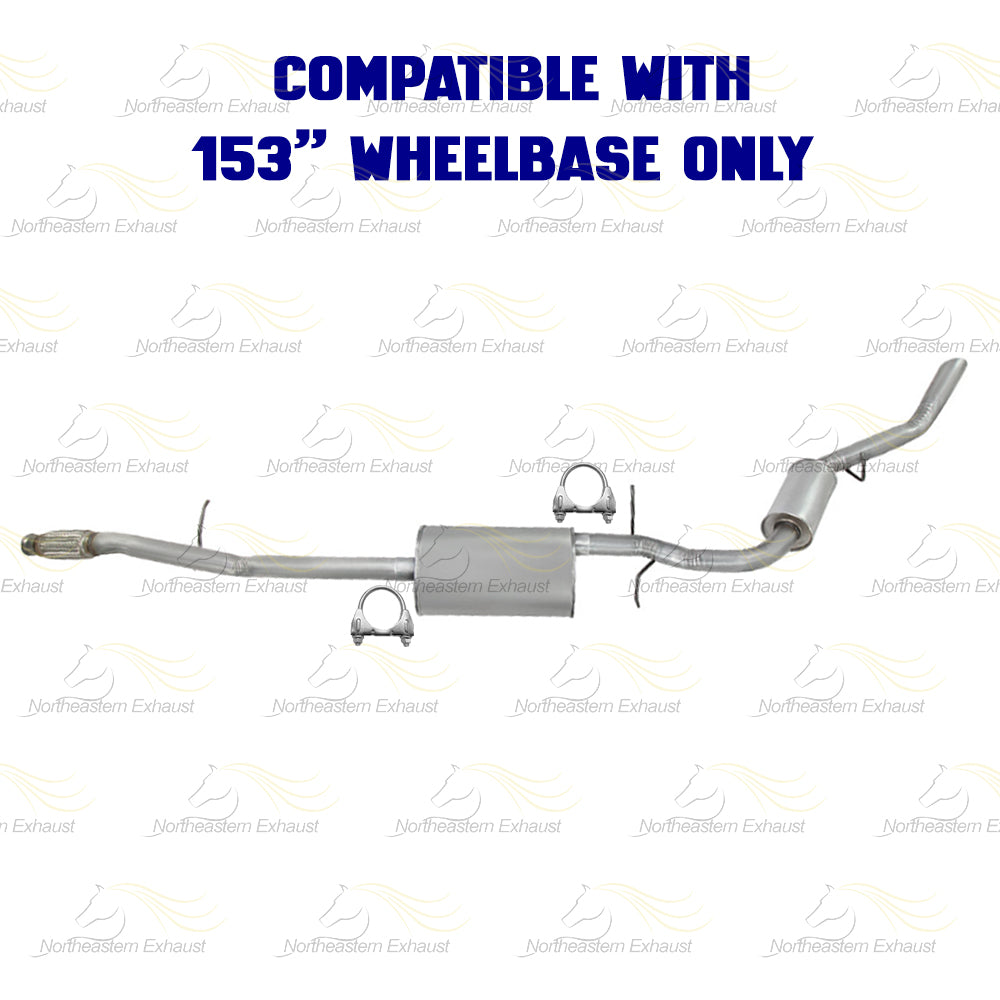 2014-2018 Chevy Silverado 1500 & GMC Sierra 1500 4.3L 5.3L Cat-Back Exhaust Kit