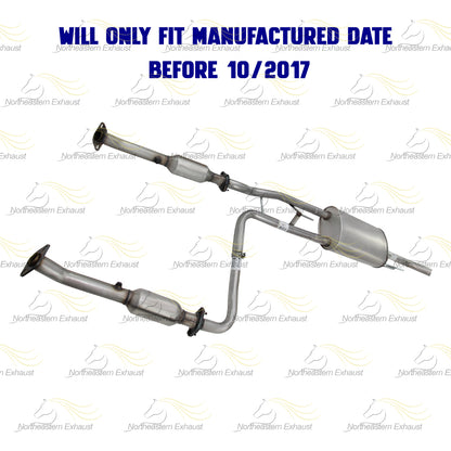2012-2017 Nissan NV3500 4.0L Pair of Catalytic Exhaust Pipe Muffler Kit | EPA Approved