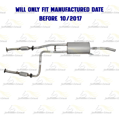 2012-2017 Nissan NV3500 4.0L Pair of Catalytic Exhaust Pipe Muffler Kit | EPA Approved