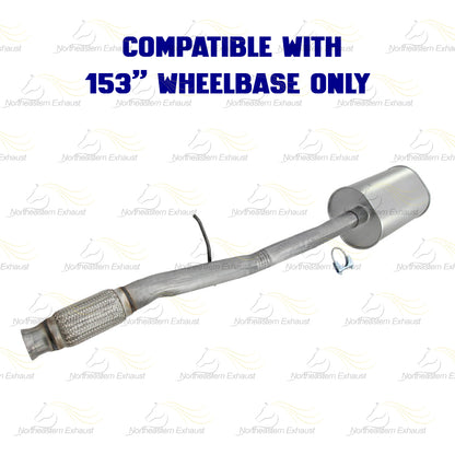 2014-2018 Chevy Silverado 1500 & GMC Sierra 1500 4.3L & 5.3L Exhaust Extension Pipe Muffler Kit