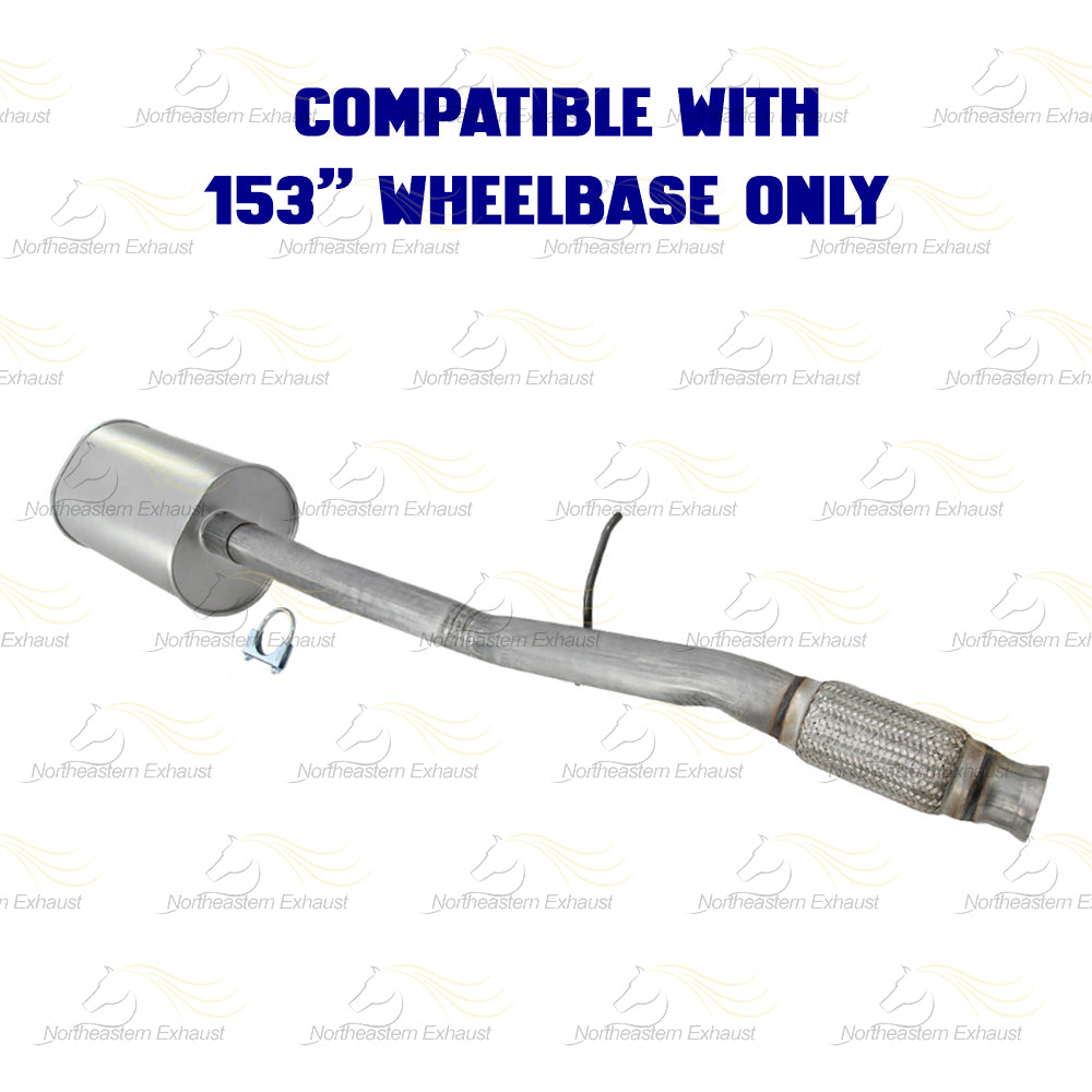 2014-2018 Chevy Silverado 1500 & GMC Sierra 1500 4.3L & 5.3L Exhaust Extension Pipe Muffler Kit