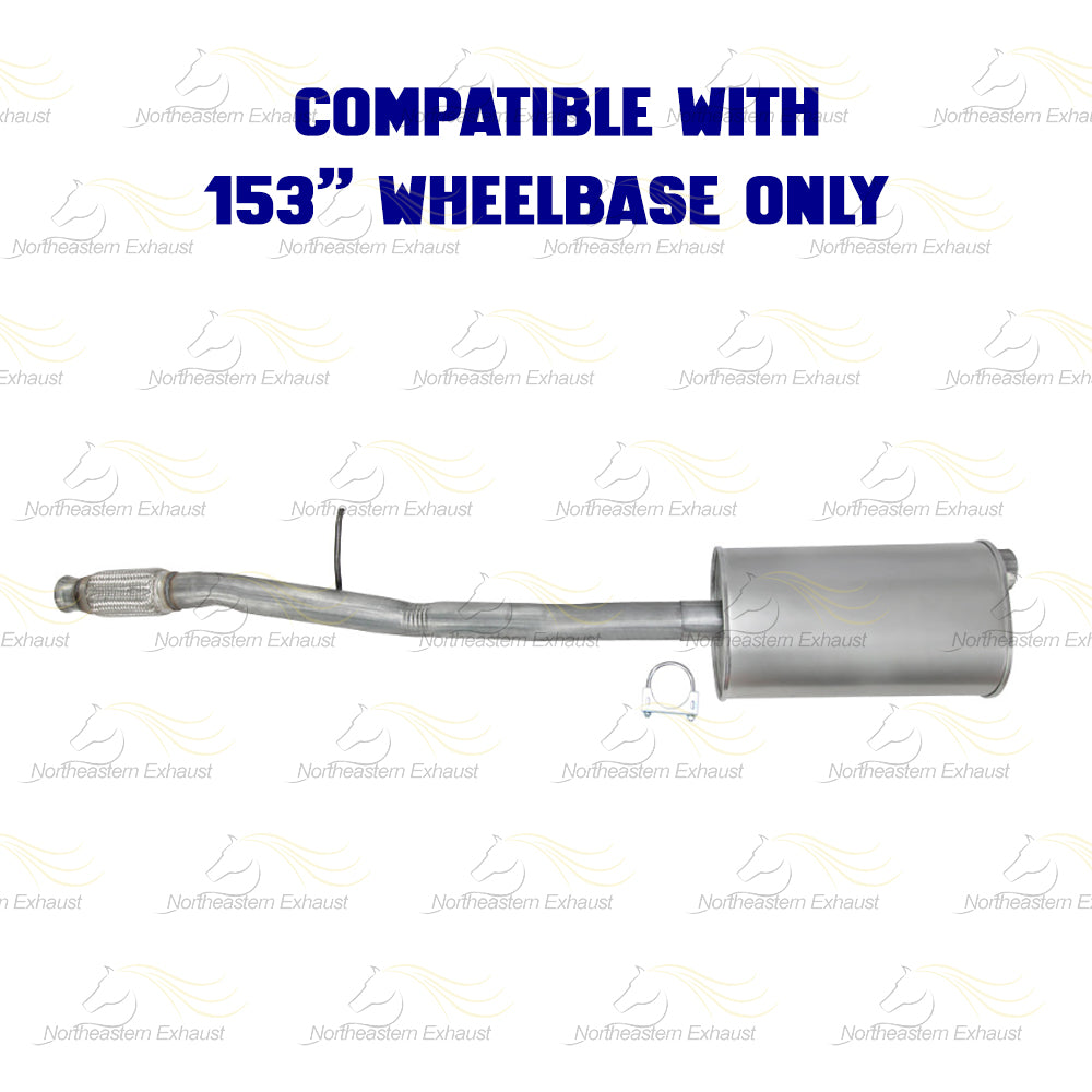 2014-2018 Chevy Silverado 1500 & GMC Sierra 1500 4.3L & 5.3L Exhaust Extension Pipe Muffler Kit