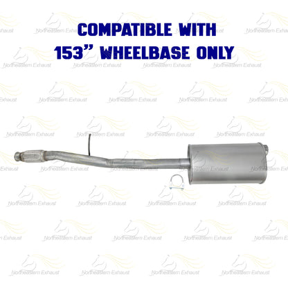 2014-2018 Chevy Silverado 1500 & GMC Sierra 1500 4.3L & 5.3L Exhaust Extension Pipe Muffler Kit