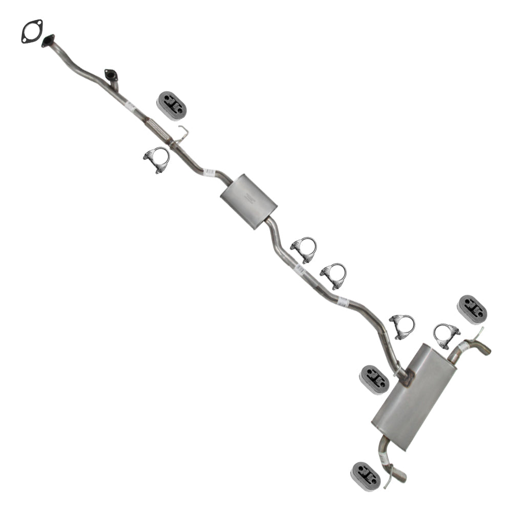 2011-2014 Ford Edge 3.5L Exhaust Y Pipe, Resonator, Extension Pipe and Muffler