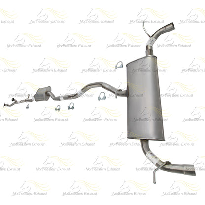 2011-2014 Ford Edge 3.5L Exhaust Y Pipe, Resonator, Extension Pipe and Muffler