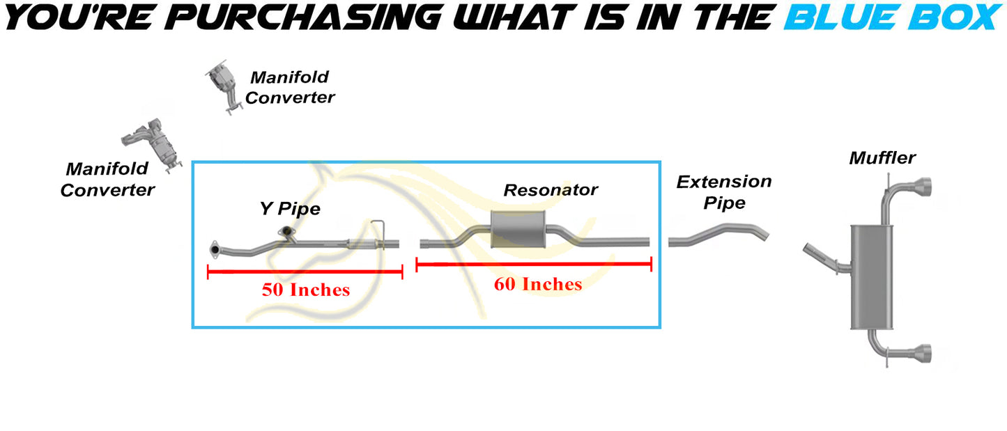 2011-2014 Ford Edge 3.5L Exhaust Y Pipe and Resonator