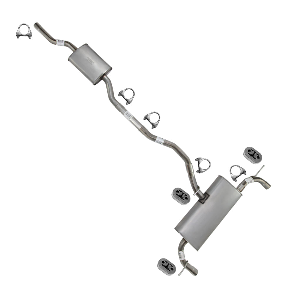 Exhaust Resonator, Pipe and Muffler for 2012-2014 Ford Edge 2.0L | 2011-2014 Edge 3.5L