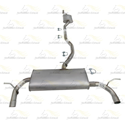 Exhaust Resonator, Pipe and Muffler for 2012-2014 Ford Edge 2.0L | 2011-2014 Edge 3.5L