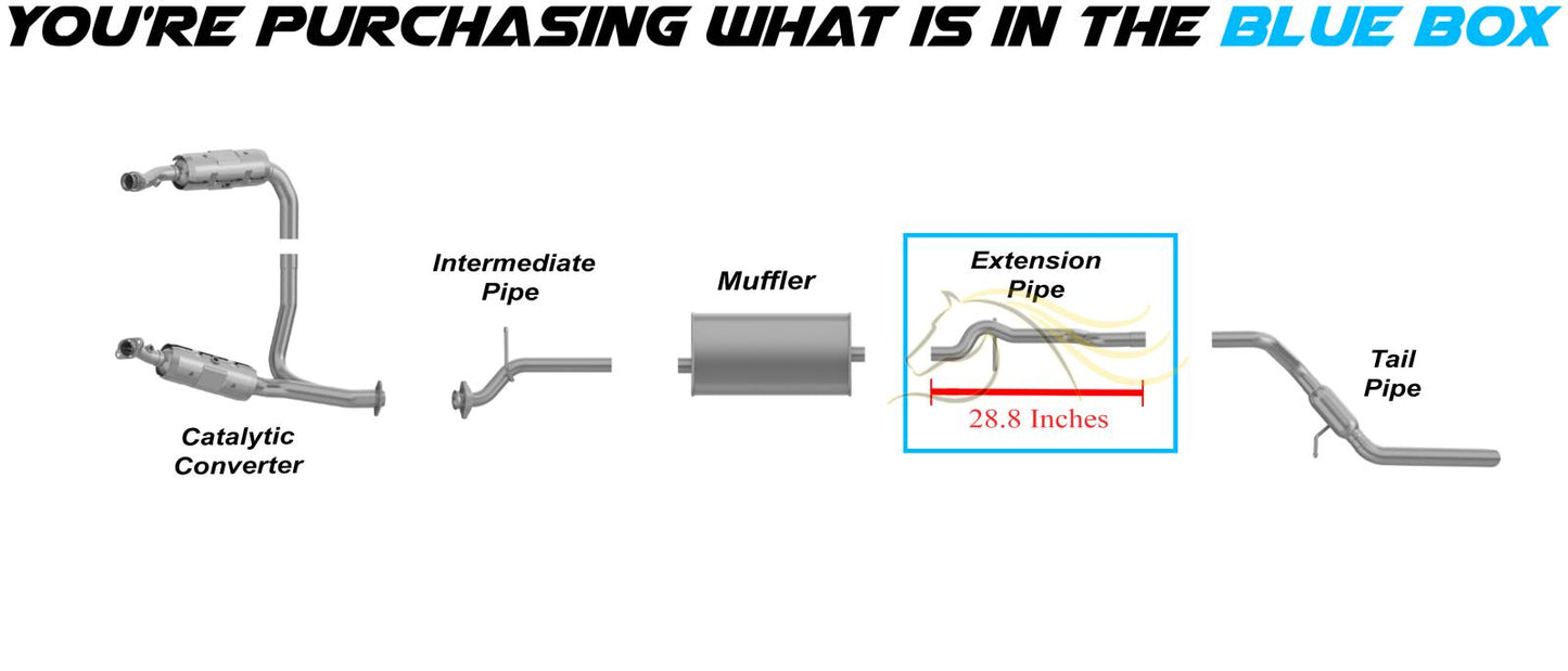 2006-2010 Explorer & Explorer Sport Trac 4.0L Stainless Steel Extension Pipe