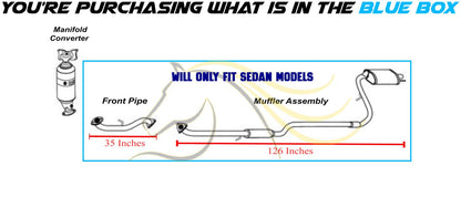 2016-2017 Honda Civic 2.0L Front Pipe Muffler Assembly Kit | Stainless Steel