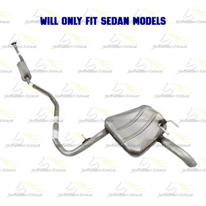 2016-2017 Honda Civic 2.0L Front Pipe Muffler Assembly Kit | Stainless Steel