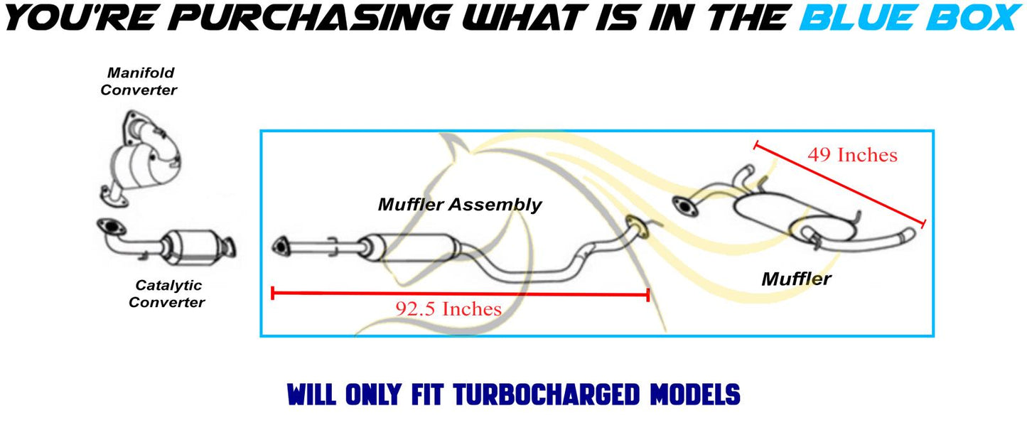 2007-2012 Acura RDX 2.3L Stainless Steel Exhaust Muffler Assembly Kit