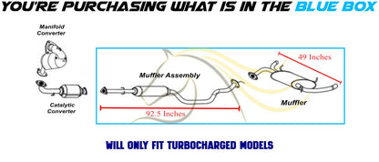 2007-2012 Acura RDX 2.3L Stainless Steel Exhaust Muffler Assembly Kit