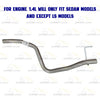 2012-2016 Chevrolet Sonic 1.4L & 1.8L Stainless Steel Intermediate Pipe