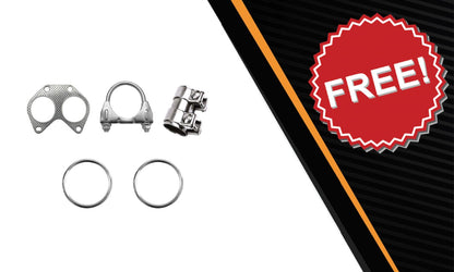 2007-2010 Volvo XC90 3.2L EPA Approved Catalytic Resonator Muffler Exhaust Kit