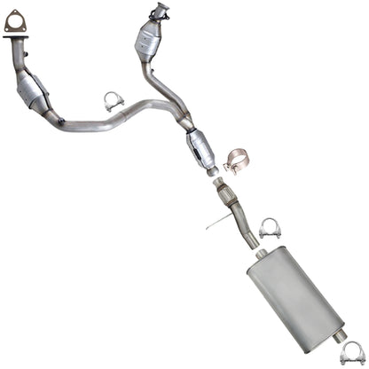 2009 Chevy Tahoe, GMC Yukon 4.8L Exhaust Catalytic Front Pipe Muffler Kit