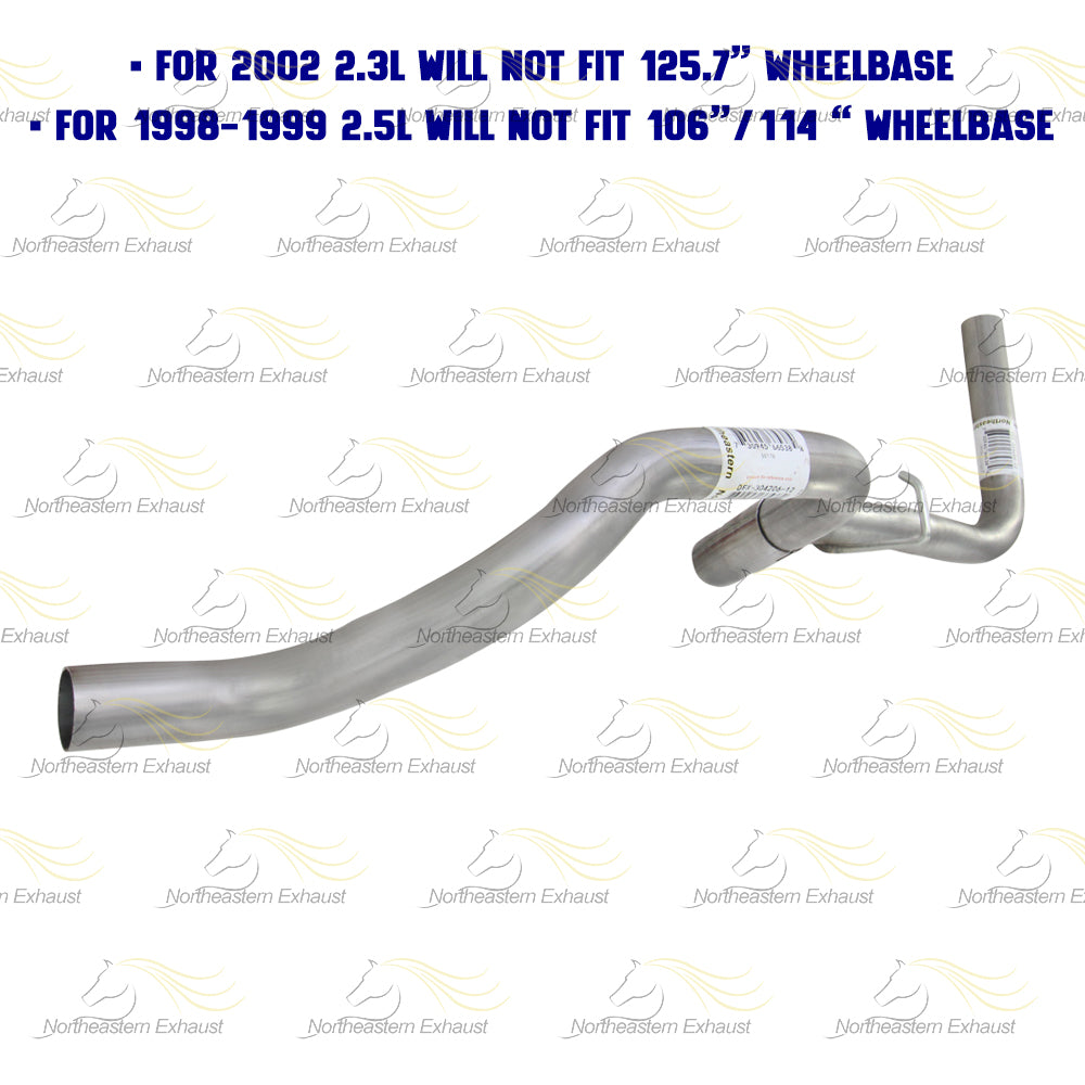 1998-2003 Ford Ranger 2.3L & 2.5L Stainless Steel Exhaust Tail Pipe