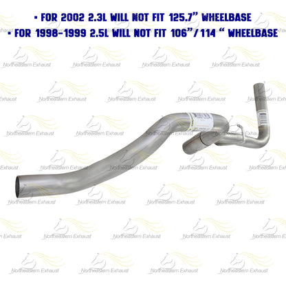 1998-2003 Ford Ranger 2.3L & 2.5L Stainless Steel Exhaust Tail Pipe