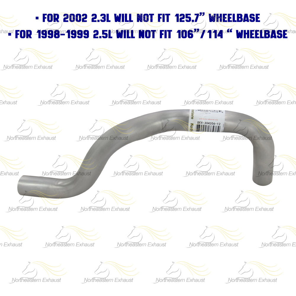 1998-2003 Ford Ranger 2.3L & 2.5L Stainless Steel Exhaust Tail Pipe