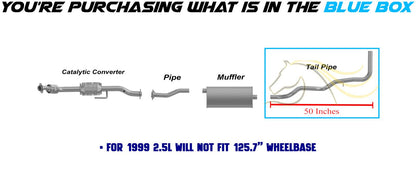 1998-2004 Mazda B2300 2.3L & B2500 2.5L Stainless Steel Exhaust Tail Pipe