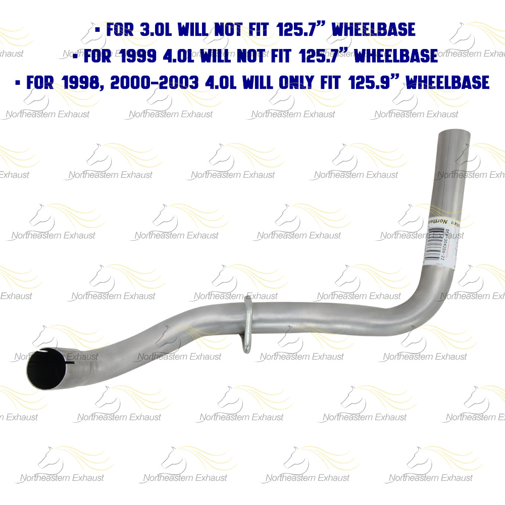 1998-2003 Mazda B3000 3.0L & B4000 4.0L Stainless Steel Exhaust Tail Pipe