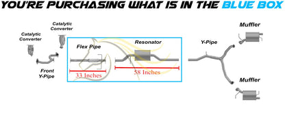 2007 Mazda CX-9 3.5L & 2008-2012 CX-9 3.7L Stainless Steel Flex Pipe Resonator Kit