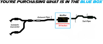 2007-2009 Tahoe 4.8L, 2007-2020 Tahoe 5.3L Stainless Steel Exhaust Muffler
