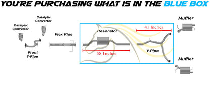 2007 Mazda CX-9 3.5L & 2008-2015 CX-9 3.7L Stainless Steel Resonator Y-Pipe Kit