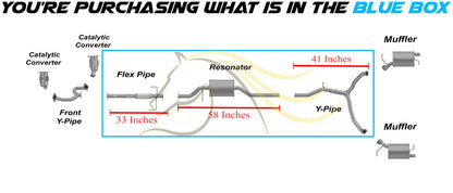 2007 Mazda CX-9 3.5L & 2008-2012 CX-9 3.7L Stainless Flex Pipe Resonator Y-Pipe Kit