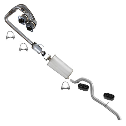 2004-2006 Jeep Wrangler 4.0L EPA Approved Catalytic Muffler Tail Pipe Exhaust Kit