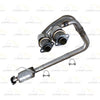 2004-2006 Jeep Wrangler 4.0L EPA Approved Catalytic and Muffler Exhaust Kit