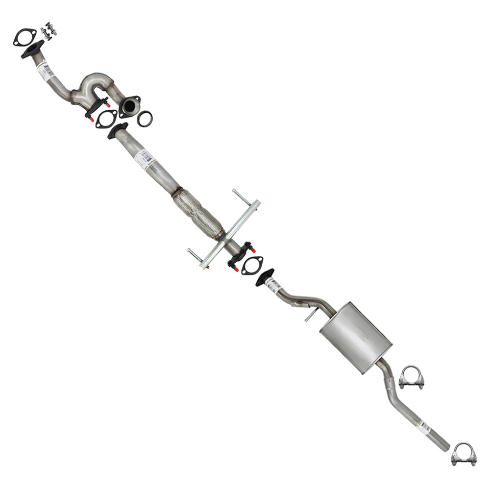 2007 CX-9 3.5L | 2008-2012 CX-9 3.7L Front Y-Pipe & Flex Pipe Resonator Exhaust Kit Stainless Steel