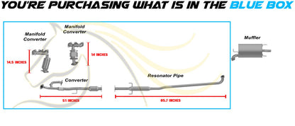 2002-2003 Lexus ES300 3.0L BASE Pair of Exhaust Manifold Rear Catalytic Resonator Pipe | EPA Approved