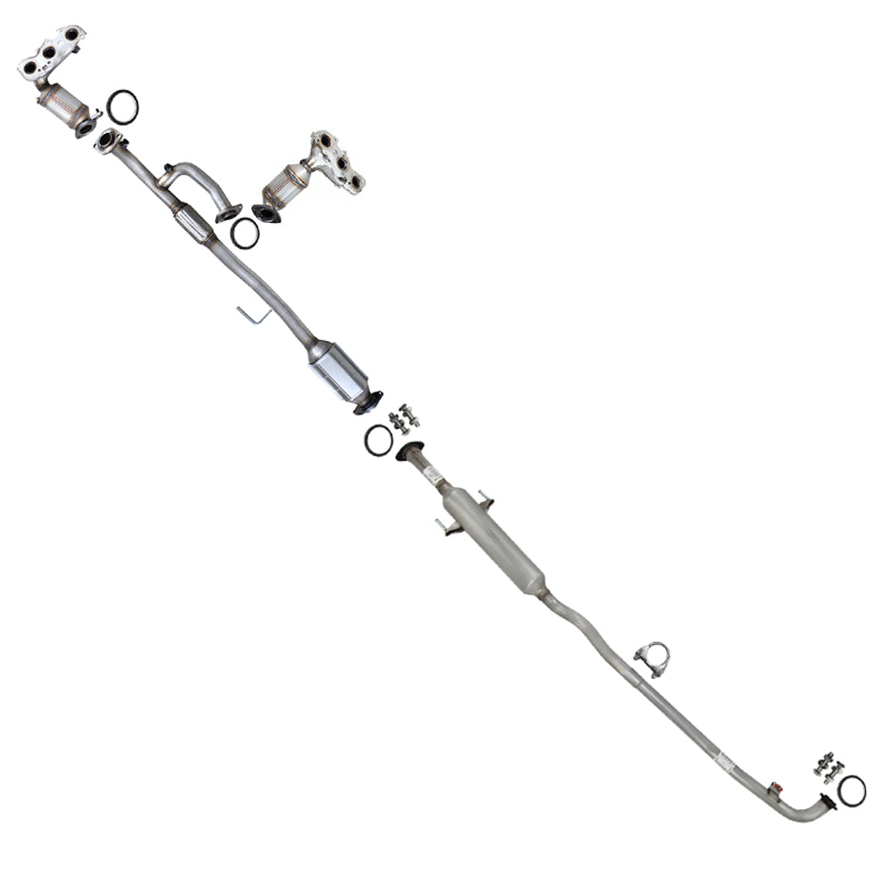 2002-2006 Toyota Camry 3.0L SE LE XLE Pair of Exhaust Manifold Rear Catalytic Resonator Pipe | EPA Approved